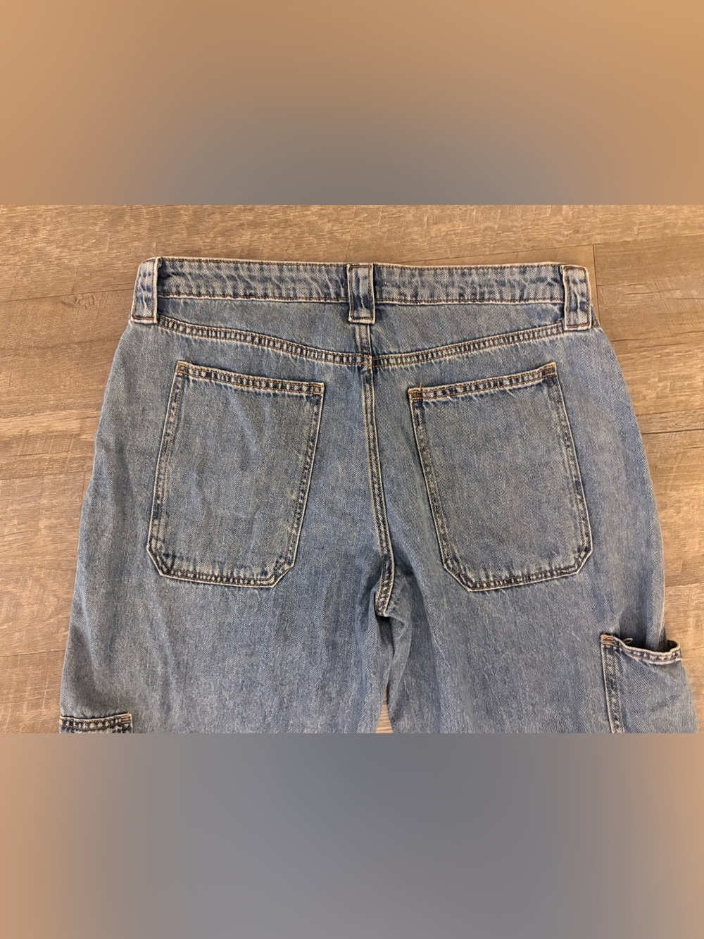wild fable Light Blue Wide-Leg Cargo Jeans - Picture 6 of 6